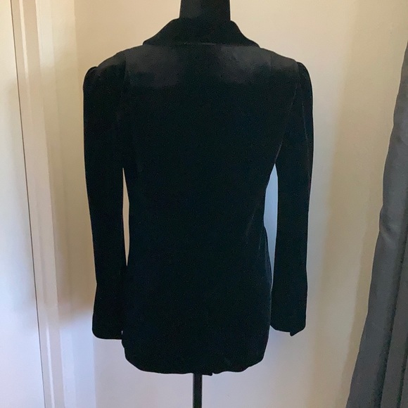Leith Velvet Open Front Blazer Small - Picture 2 of 4